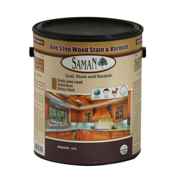 One step wood stain and varnish SamaN